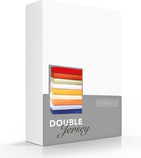 Comfortabele Dubbel Jersey Hoeslaken Wit | 80x200| Heerlijk Zacht | Extra Dikke Kwaliteit