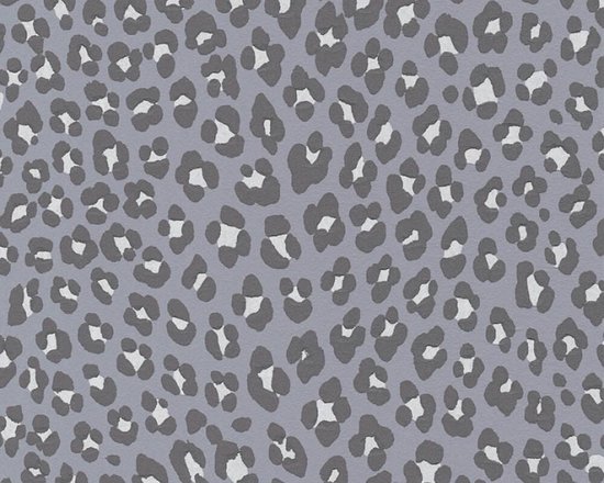 DIERENHUID BEHANG | Panterprint - zilver grijs zwart - A.S. Création Michalsky 3