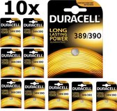 10 Stuks - Duracell 389-390 / G10 / SR1130W 1.5V 85mAh knoopcel batterij