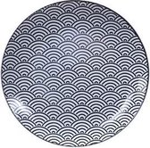 Tokyo Design Studio - Nippon Black Dinerbord- Golven - 25.7cm