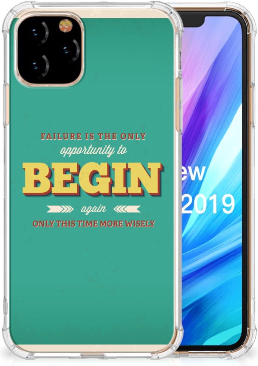Apple iPhone 11 Pro Telefoonhoesje met tekst Quote Begin