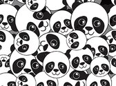 kinderkamerkleed vinyl | Panda dream