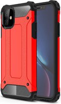 Apple IPhone 11 Hoesje Shock Proof Hybride Back Cover Rood