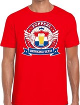 Rood Toppers drinking team t-shirt  / shirt  rood Toppers team heren M