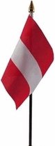 Oostenrijk mini vlaggetje op stok 10 x 15 cm