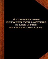 Ben Franklin Quote Country Man Lawyers Vintage Style School Composition Book
