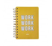 Notebook Work work work Yellow