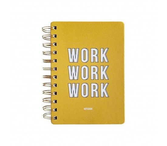 Notebook Work work work Yellow