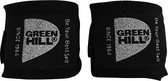 Green Hill Bandage - 350cm - Polyester - Zwart met zilver - Senior