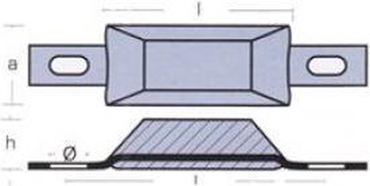Tecnoseal Anodeplaat 0.5kg Zilver