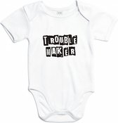 Romper Trouble Maker Wit 74/80