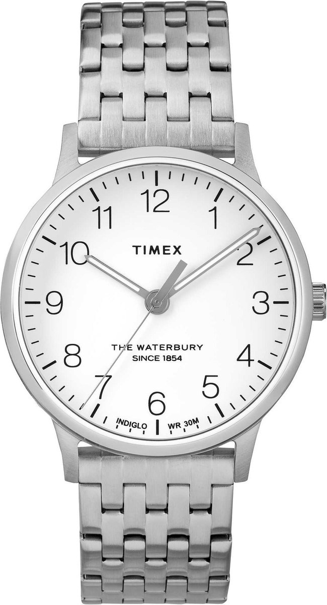 Timex Waterbury Classic TW2R72600 Horloge - Staal - Zilverkleurig - Ø 36 mm