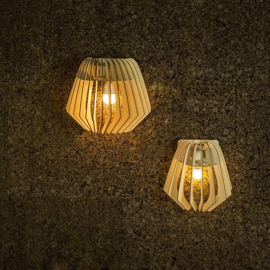 Bol Bomerango Wall Original Lamp Muurlamp Hout Small Bol Bomerango Wall Original Lamp