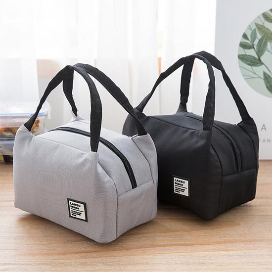 Homespon geïsoleerde lunchtas voor vrouwen en mannen, werkende volwassen, koeltas lunchbox container dames lunch draagtas, groen