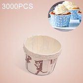 3000 STKS Windmolenpatroon Ronde Lamineren Cake Cup Muffin Cases Chocolade Cupcake Liner Baking Cup, Afmetingen: 5,8 x 4,4 x 3,5 cm