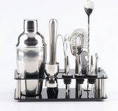 Let op type!! 18 in 1 cocktail shaker tools Setwith acryl mount   capaciteit: 550ml