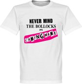 Never Mind The Bollocks It's Coming Home T-Shirt - Wit - XL