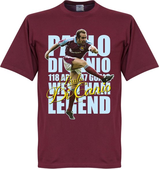 T-Shirt Di Canio Legend - Bordeaux Rouge - XL