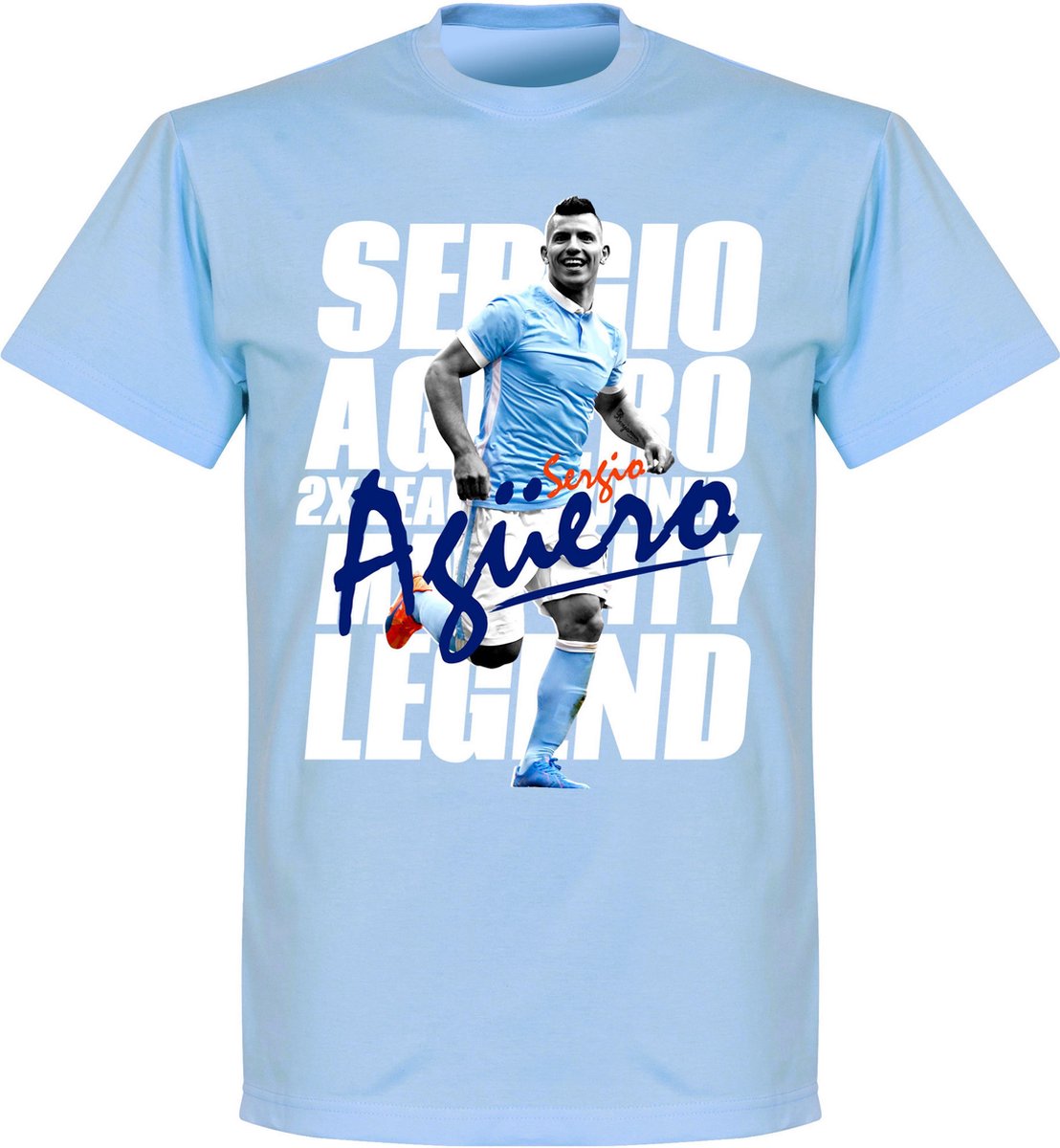 1108x1200.jpg Sergio Aguero Legend T-Shirt - XL - Afbeelding 1