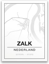 Poster/plattegrond ZALK - 30x40cm