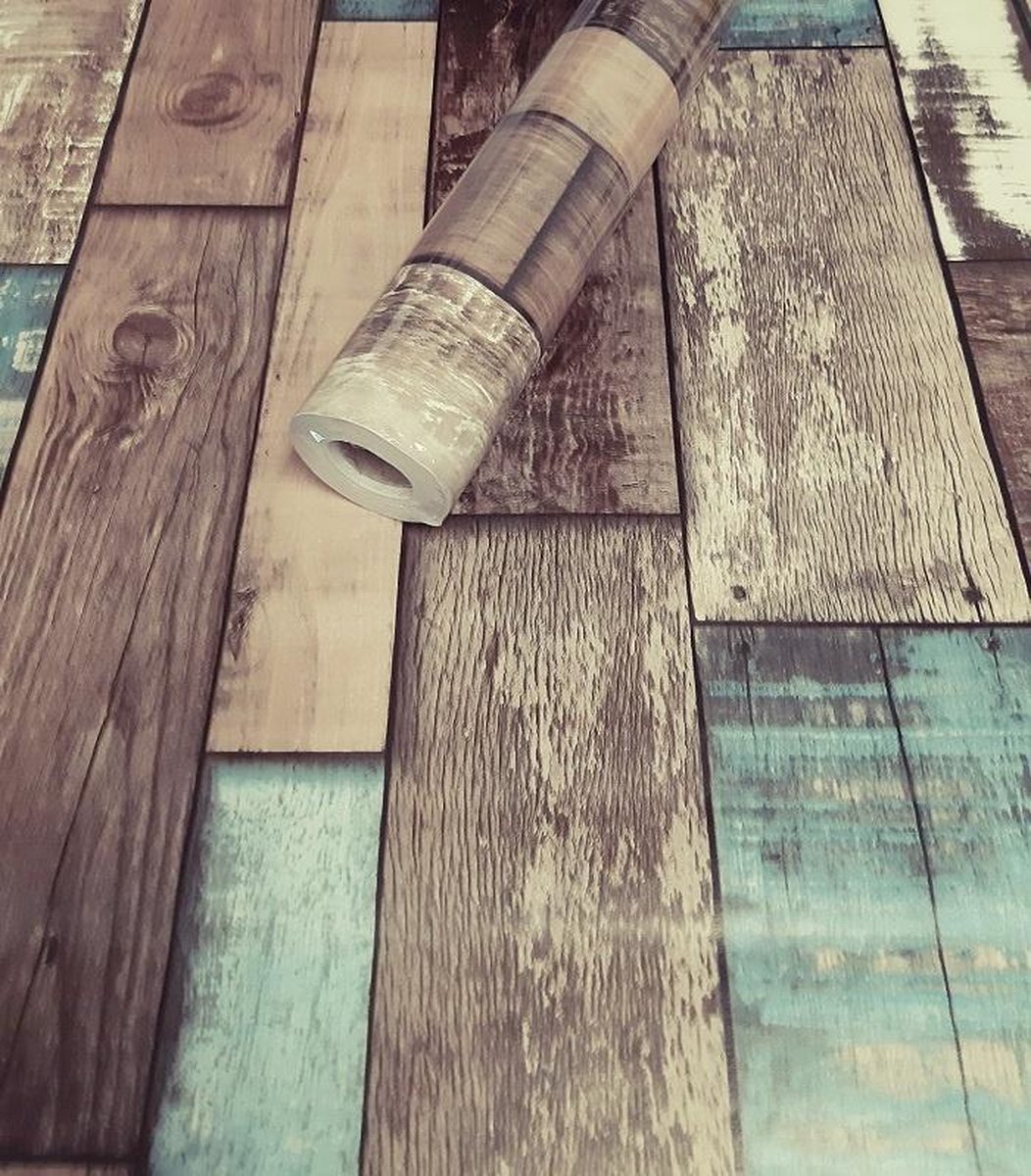 Fotobehang - Zelfklevende folie - Houten planken - karo-art