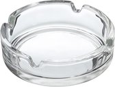 15x Basic asbak van glas 10 cm - Glazen asbakken
