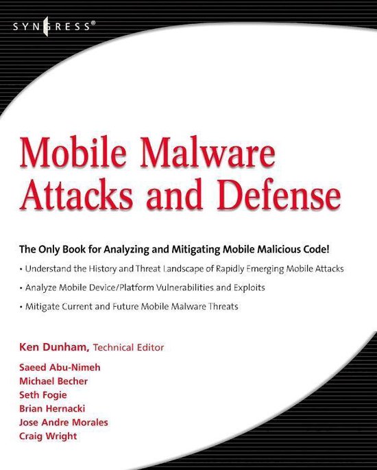 Mobile Malware Attacks and Defense - cover