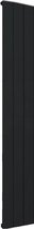 Design radiator verticaal aluminium mat zwart 180x28cm 948 watt -  Eastbrook Peretti