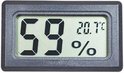 Professionele hygrometer- Zwart - Meet ook temperatuur - Voor buiten en binnen - 2 in 1 - Hygrometer