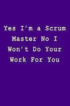 Yes I'm a Scrum Master No I Won't Do Your Work For You