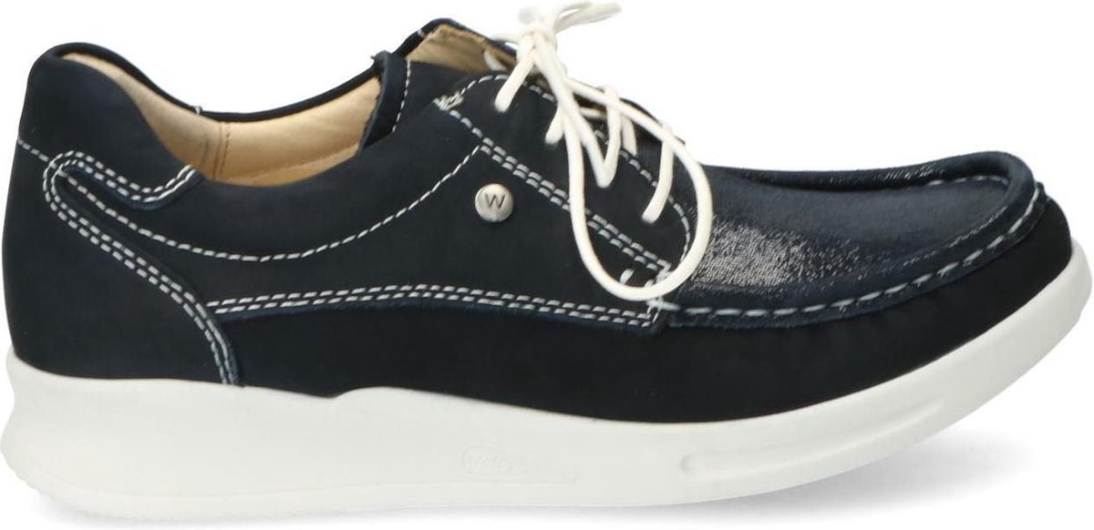 Dames|Wolky Babati Comfort Veterschoen Grijs Blauw