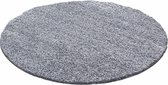 Flycarpets Candy Shaggy Rond Vloerkleed - 200x200cm - Lichtgrijs