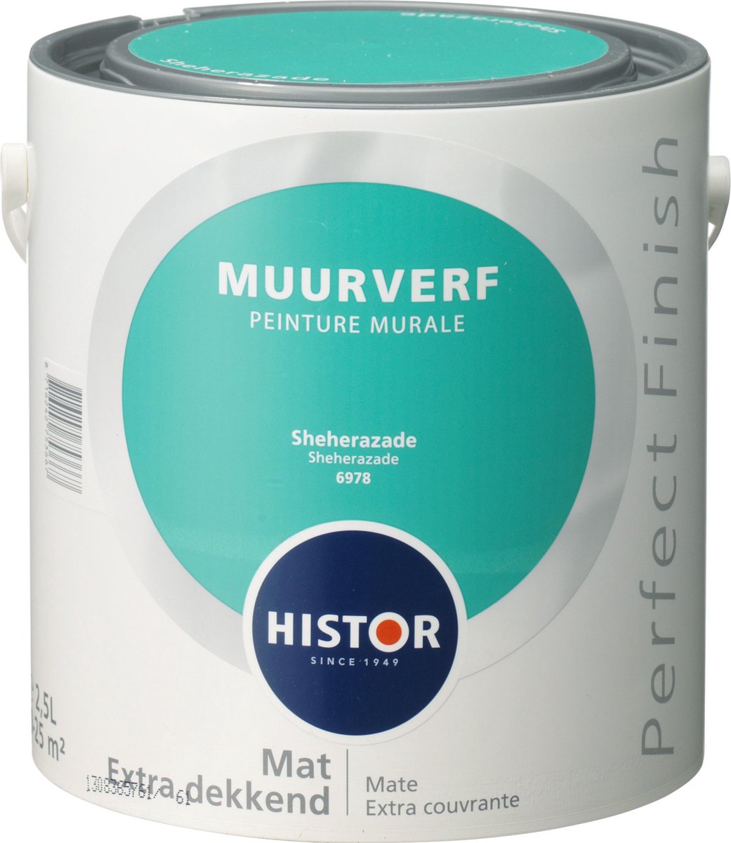 afbetalen Aan boord Omleiden Histor Perfect Finish Muurverf Mat - 2,5 Liter - Sheherazade | bol.com
