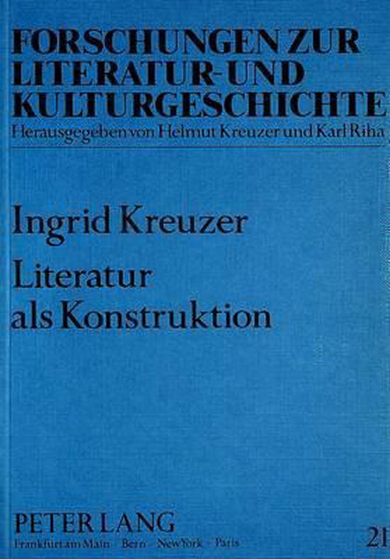 Literatur als Konstruktion - cover