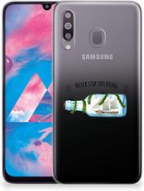 Geschikt voor Samsung Galaxy M30 Telefoonhoesje met Naam Boho Bottle