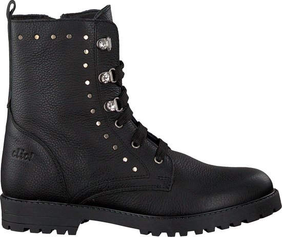 Clic! Meisjes Veterboots 9582 - Zwart - Maat 37 | bol.com