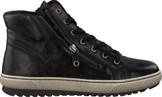 Creator DAMES hoge veterschoen 1027 zwart zwart - Gratis levering |  Spartoo.nl ! - Schoenen Enkellaarzen Dames € 54,95