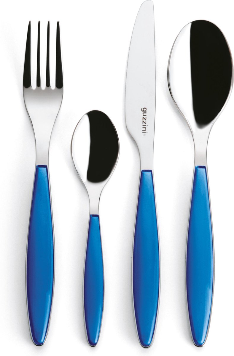 Guzzini Feeling Bestekset - 24-delig - Blauw