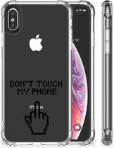 Geschikt voor iPhoneXs | X/10 Shockproof Siliconen Hoesje Finger DTMP