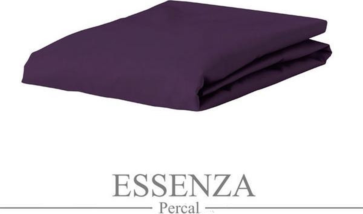 Essenza Hoeslaken Percal Eenpersoons - Paars 80x200