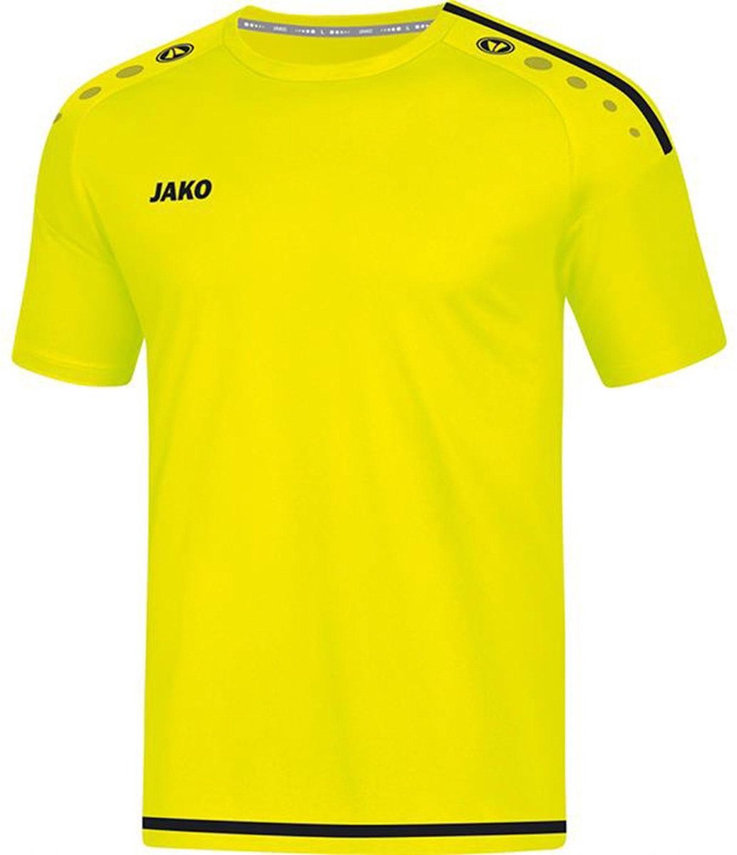 Jako Sportshirt - Maat 140  - Jongens - geel/zwart