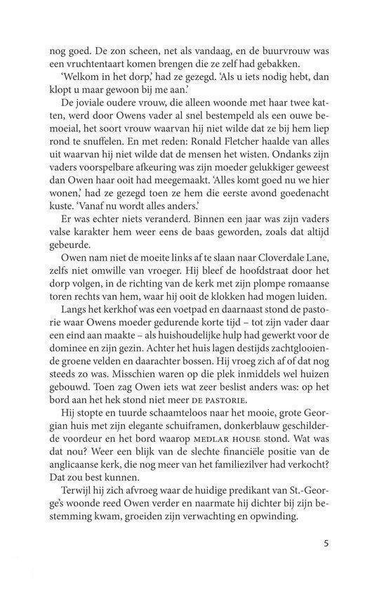 Pagina met tekst uit het boek 'Een huis vol vrienden'.