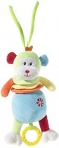 Muziek knuffel gekleurde aap 20 cm - kraamcadeau muziekdoosjes