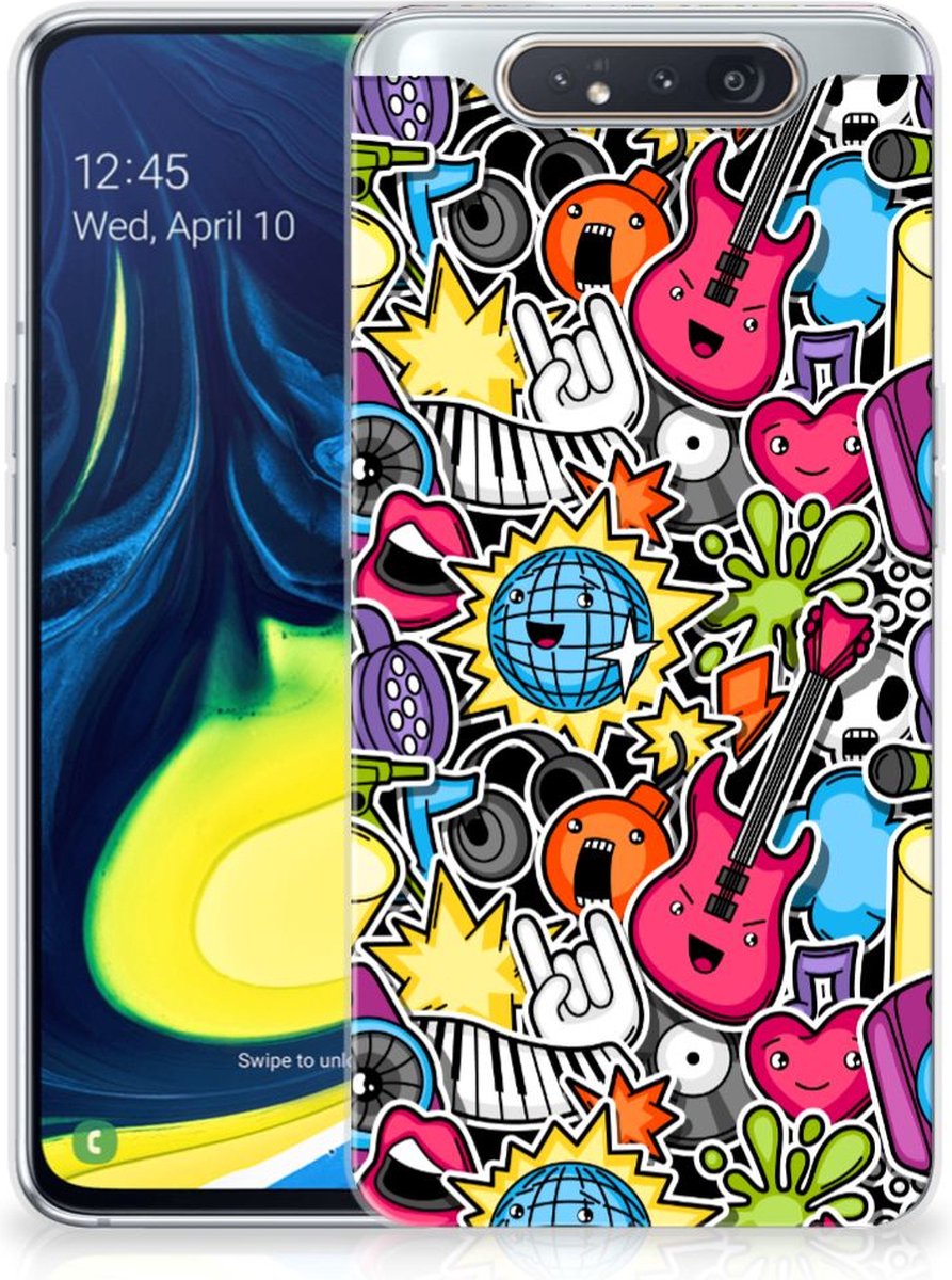 Samsung Galaxy A80 Silicone Back Cover Punk Rock