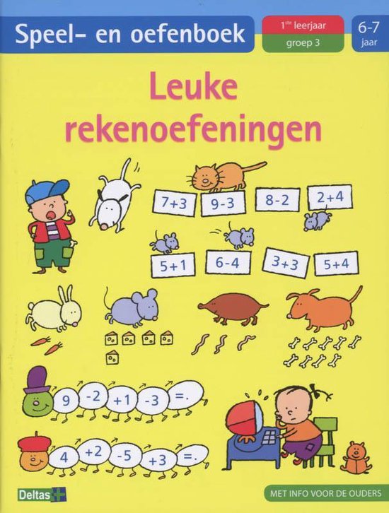Cover van het boek 'Speel en oefenboek Leuke rekenoefeningen 6 7 jaar' van  Nvt