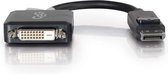 C2G 54321 tussenstuk voor kabels DisplayPort DVI-D Zwart