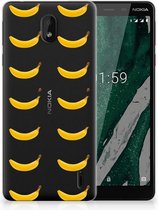 Nokia 1 Plus Uniek TPU Hoesje Banana