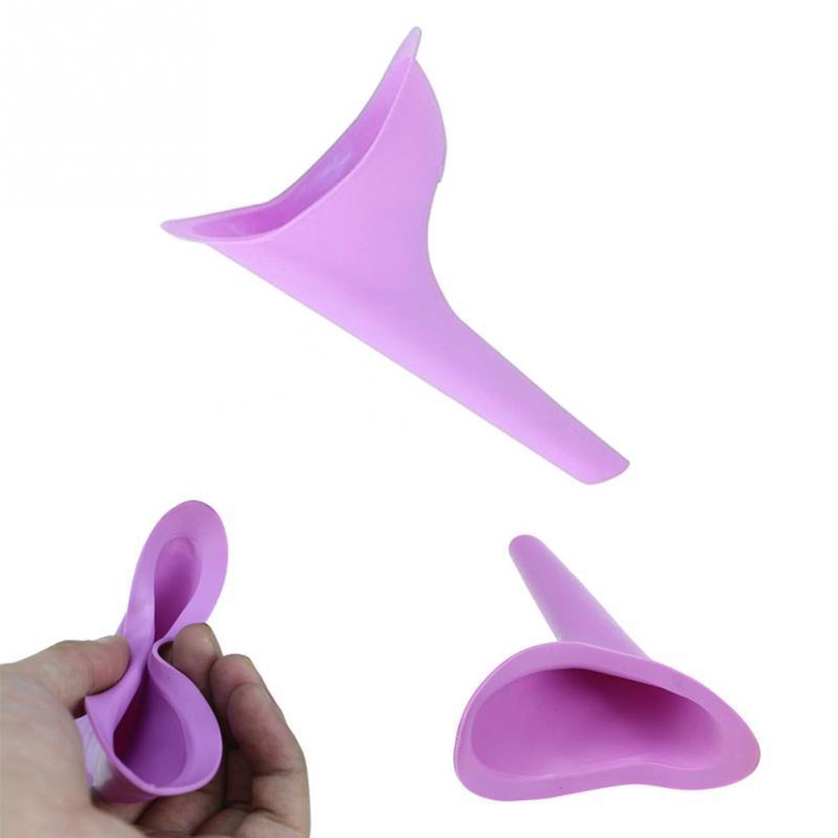 Goedkoopste Vrouwen urinoir paars (4 stuks) | Vrouwen plassen outdoor handige tool | Handig voor openbare toiletten en camping | Draagbare urinoirs