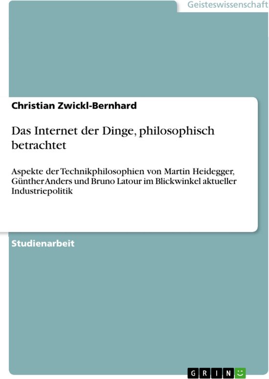 Das Internet der Dinge, philosophisch betrachtet