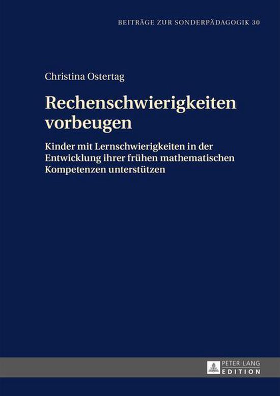 Beitraege zur Sonderpaedagogik 30 - Rechenschwierigkeiten vo ... - cover